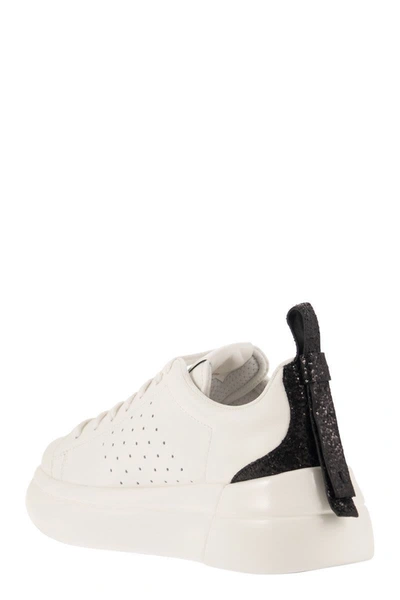 Shop Red Valentino Sneakers With Bow At The Back In White/black