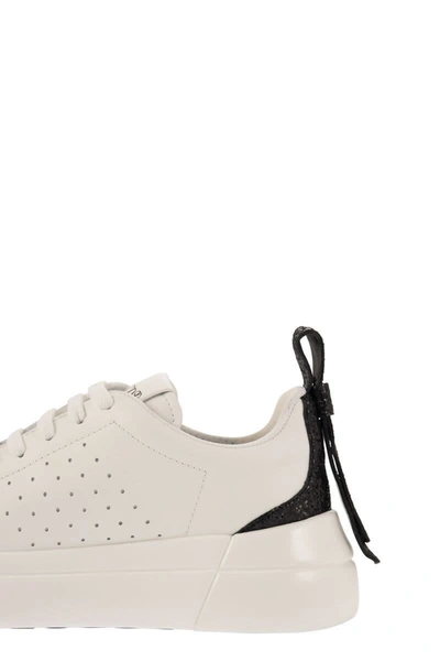 Shop Red Valentino Sneakers With Bow At The Back In White/black