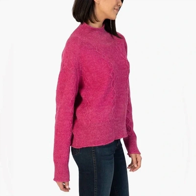 Shop Kut From The Kloth Leona Turtleneck Sweater In Deep Pink