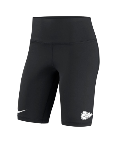 Nike Women's  Black Kansas City Chiefs Biker Shorts In Black