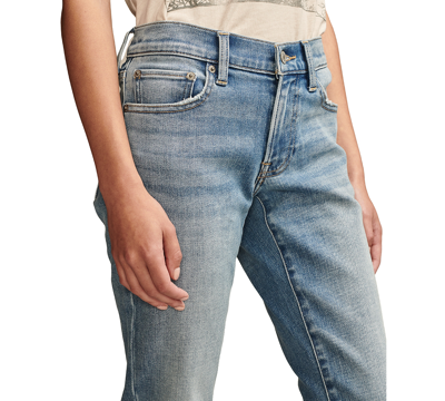 Shop Lucky Brand Women's Mid-rise Sweet Straight-leg Jeans In Wanderer