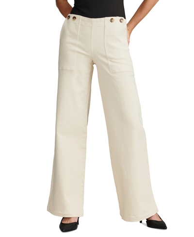 Shop Lucky Brand Women's Palazzo Wide-leg Jeans In Cloud High