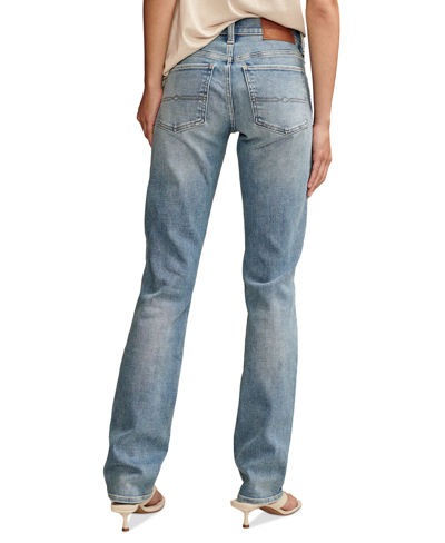 Shop Lucky Brand Women's Mid-rise Sweet Straight-leg Jeans In Wanderer