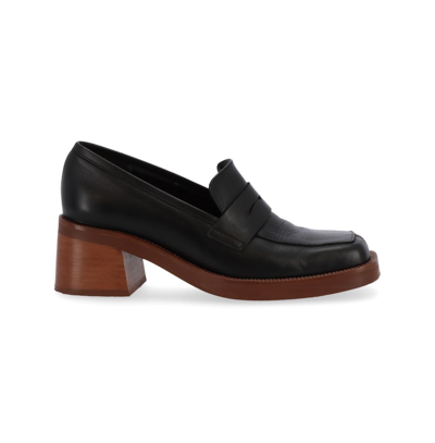 Shop Alohas Women's Roxanne Leather Loafers-pumps In Black