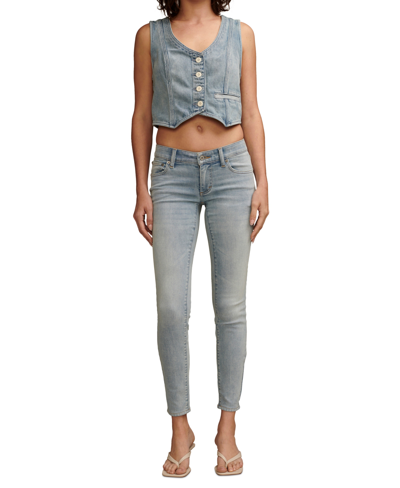 Shop Lucky Brand Women's Lizzie Low-rise Skinny Jeans In Fan Girl