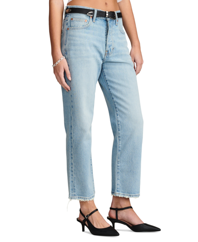Shop Lucky Brand Women's 90s Loose Crop Jeans In Sky High