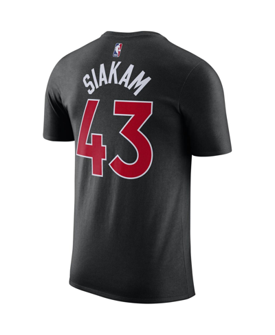 Shop Jordan Men's  Pascal Siakam Black Toronto Raptors 2022/23 Statement Edition Name And Number T-shirt