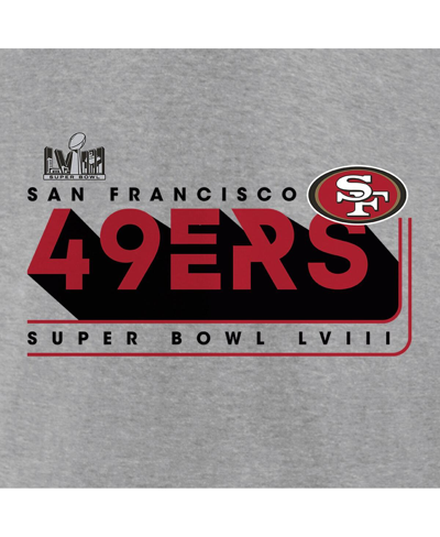 Fanatics Men's  Heather Gray San Francisco 49ers 2023 Nfc Champions Two-sided Roster Big And Tall T-s In Heather Gray