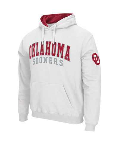Colosseum White Ohio State Buckeyes Double Arch Pullover Hoodie In White