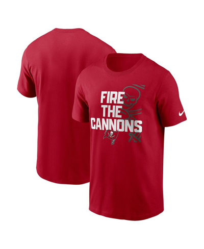 Shop Nike Men's  Red Tampa Bay Buccaneers Local Essential T-shirt
