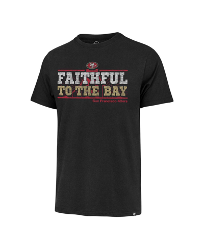 Shop 47 Brand Men's ' Black San Francisco 49ers Regional Franklin T-shirt