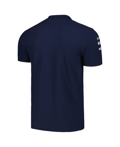 Shop Umbro Men's  Navy Williams Racing Cvc Media Polo Shirt