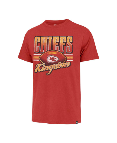 Shop 47 Brand Men's ' Red Distressed Kansas City Chiefs Chiefs Kingdom Regional Franklin T-shirt