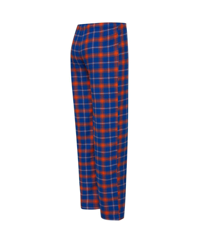 Shop Concepts Sport Women's  Royal, Orange New York Mets Arctic T-shirt And Flannel Pants Sleep Set In Royal,orange