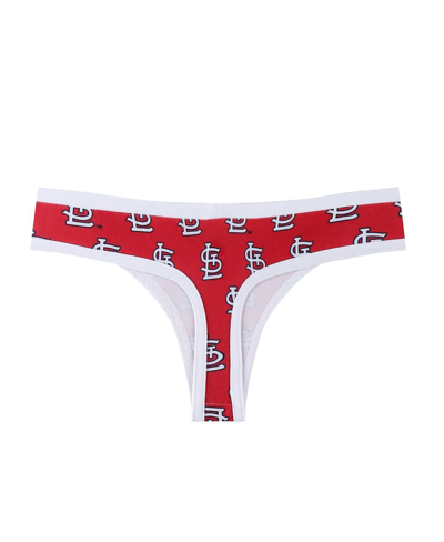 Shop Concepts Sport Women's  Red St. Louis Cardinals Allover Print Knit Thong Set