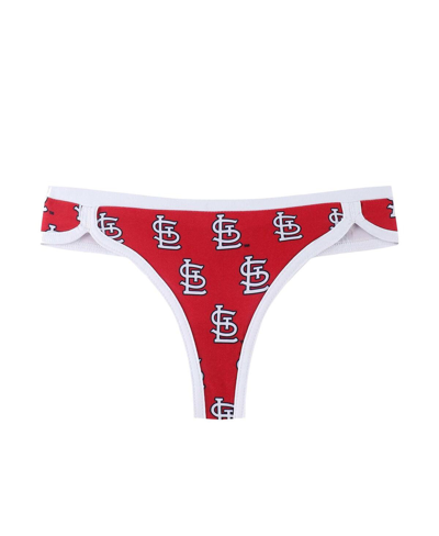 Shop Concepts Sport Women's  Red St. Louis Cardinals Allover Print Knit Thong Set