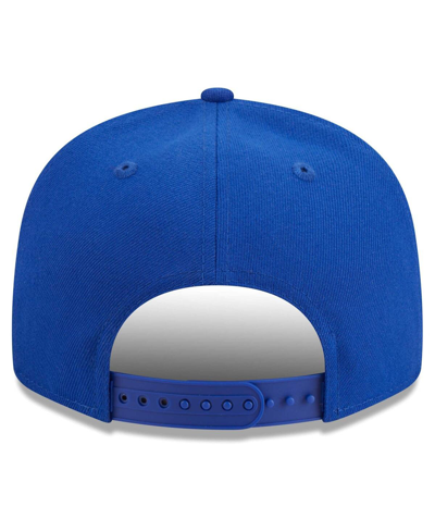 New Era Royal Philadelphia 76ers Golden Tall Text 9fifty Snapback Hat In Royal