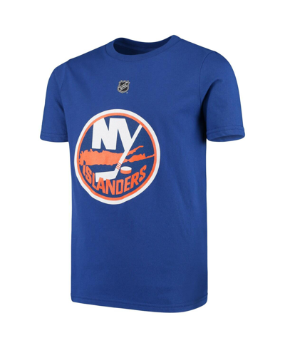 Outerstuff Big Boys Mathew Barzal Royal New York Islanders Player Name And Number T-shirt In Royal