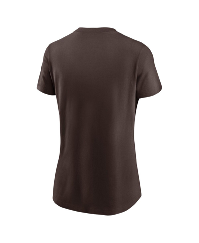 Nike Brown San Diego Padres Wordmark T-shirt In Brown