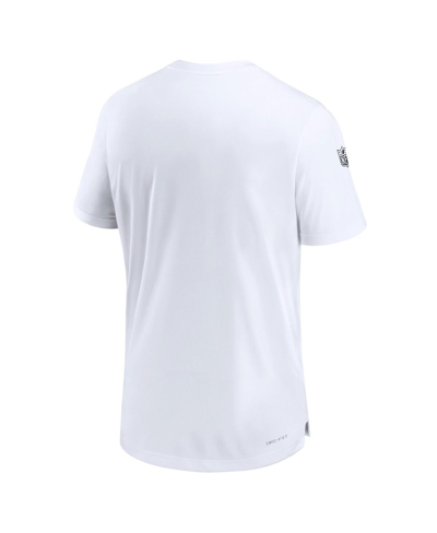 Shop Nike Men's  White Dallas Cowboys Sideline Coach Performance T-shirt