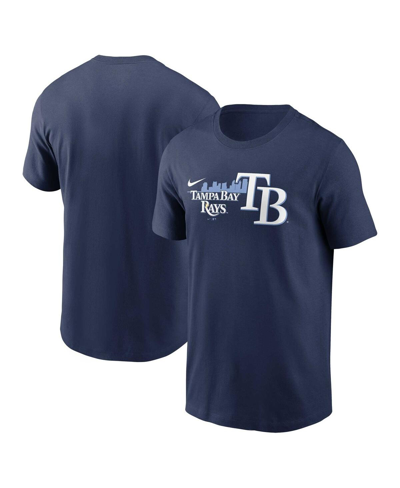 Shop Nike Men's  Navy Tampa Bay Rays Local Team Skyline T-shirt