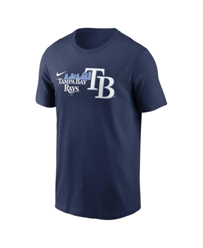 Shop Nike Men's  Navy Tampa Bay Rays Local Team Skyline T-shirt