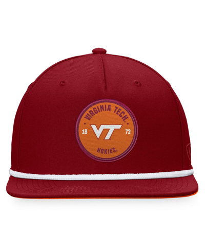 Shop Top Of The World Men's  Maroon Virginia Tech Hokies Bank Hat