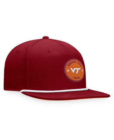 Shop Top Of The World Men's  Maroon Virginia Tech Hokies Bank Hat