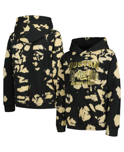 Outerstuff Youth Black Boston Red Sox Heart Of Gold Pullover Hoodie In Black