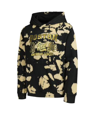 Outerstuff Youth Black Boston Red Sox Heart Of Gold Pullover Hoodie In Black