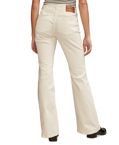 Shop Lucky Brand Women's Mid-rise Sweet-flare Jeans In Bright White