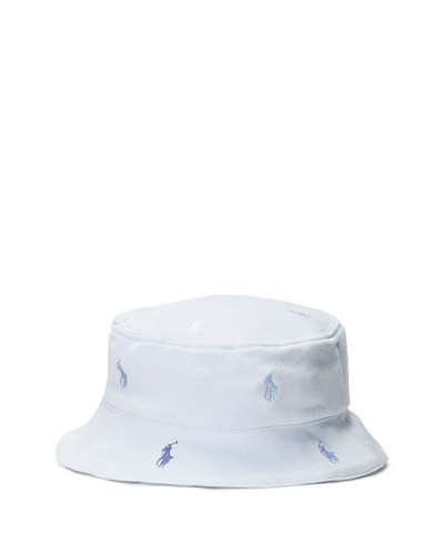 Shop Polo Ralph Lauren Baby Boys Polo Pony Interlock Hat In Beryl Blue