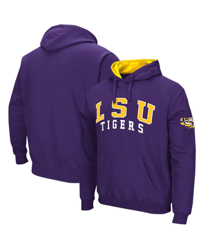 Colosseum Purple Lsu Tigers Double Arch Pullover Hoodie In Purple