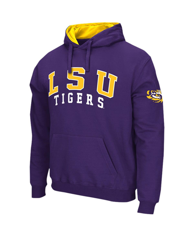 Colosseum Purple Lsu Tigers Double Arch Pullover Hoodie In Purple