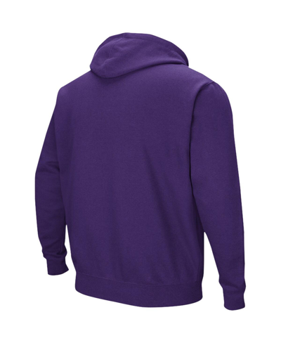 Colosseum Purple Lsu Tigers Double Arch Pullover Hoodie In Purple