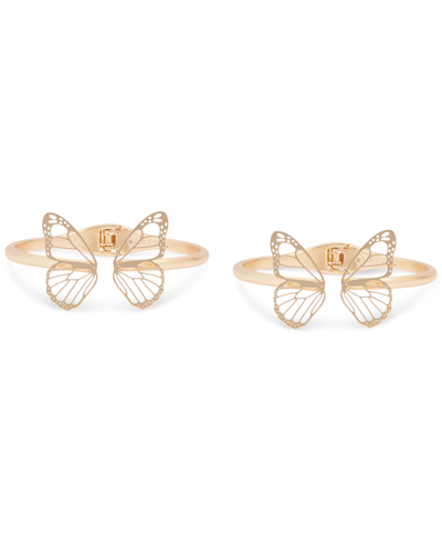 Shop Lucky Brand Gold-tone 2-pc. Set Open Butterfly Cuff Bracelets