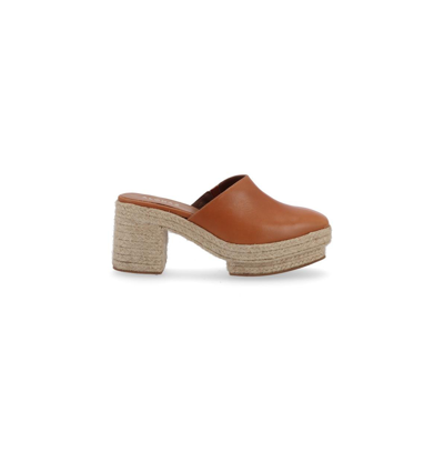 Shop Alohas Women's Pico Leather Mules In Tan
