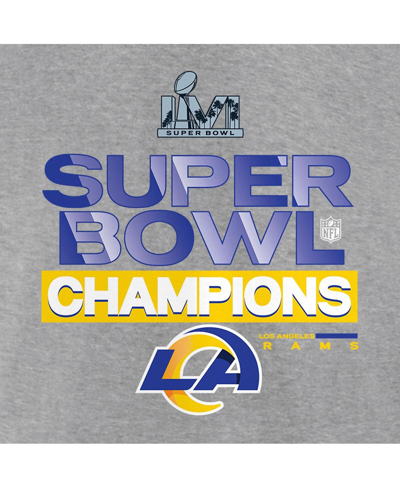 Fanatics Branded Heathered Gray Los Angeles Rams Super Bowl Lvi Champions Locker Room Trophy Collect In Heathered Gray