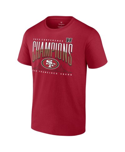 Fanatics Men's  Scarlet San Francisco 49ers 2023 Nfc Champions Not Done Yet Big And Tall T-shirt In Scarlet