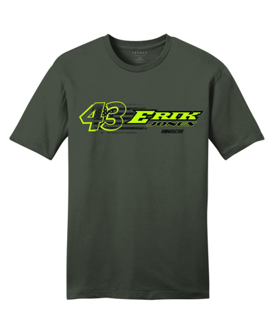 Legacy Motor Club Team Collection Men's  Green Erik Jones Flag T-shirt In Green