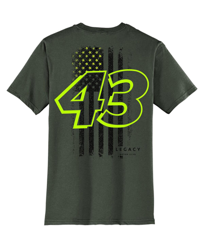 Legacy Motor Club Team Collection Men's  Green Erik Jones Flag T-shirt In Green