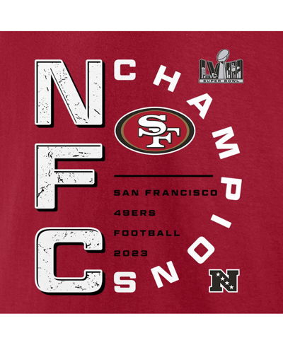 Fanatics Men's  Scarlet San Francisco 49ers 2023 Nfc Champions Right Side Big And Tall T-shirt In Scarlet