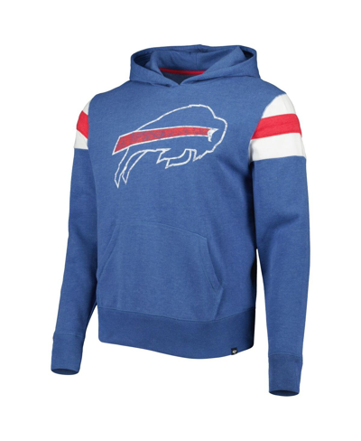 47 Brand Men's ' Heathered Royal Distressed Buffalo Bills Premier Nico Pullover Hoodie In Royal