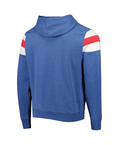 47 Brand Men's ' Heathered Royal Distressed Buffalo Bills Premier Nico Pullover Hoodie In Royal