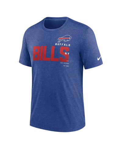 Nike Heather Royal Buffalo Bills Team Tri-blend T-shirt In Heather Royal