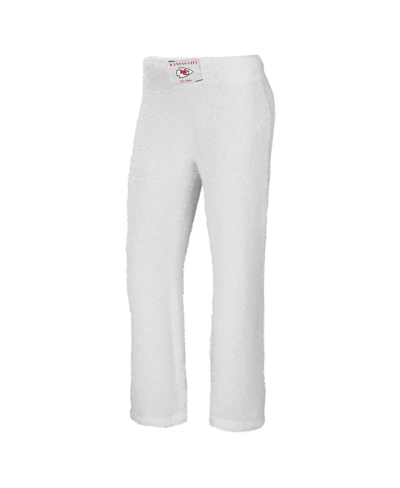 Wear By Erin Andrews Women's  Cream Kansas City Chiefs Plus Size Cozy Scoop Neck Tank Top And Pants S In Cream