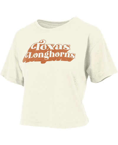 Shop Pressbox Women's  White Texas Longhorns Vintage-inspired Easy T-shirt