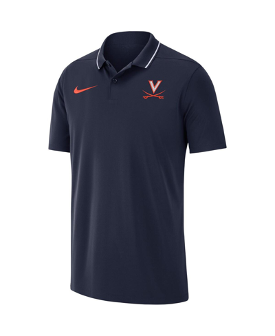 Shop Nike Men's  Navy Virginia Cavaliers 2023 Coaches Performance Polo Shirt