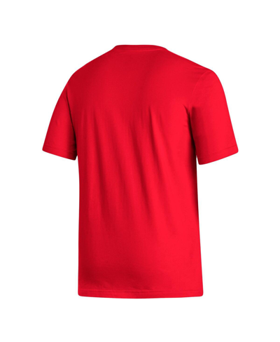 Shop Adidas Originals Men's Adidas Red Manchester United Crest T-shirt