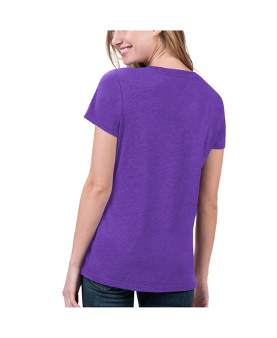 Shop G-iii 4her By Carl Banks Women's  Heathered Purple Minnesota Vikings Main Game T-shirt